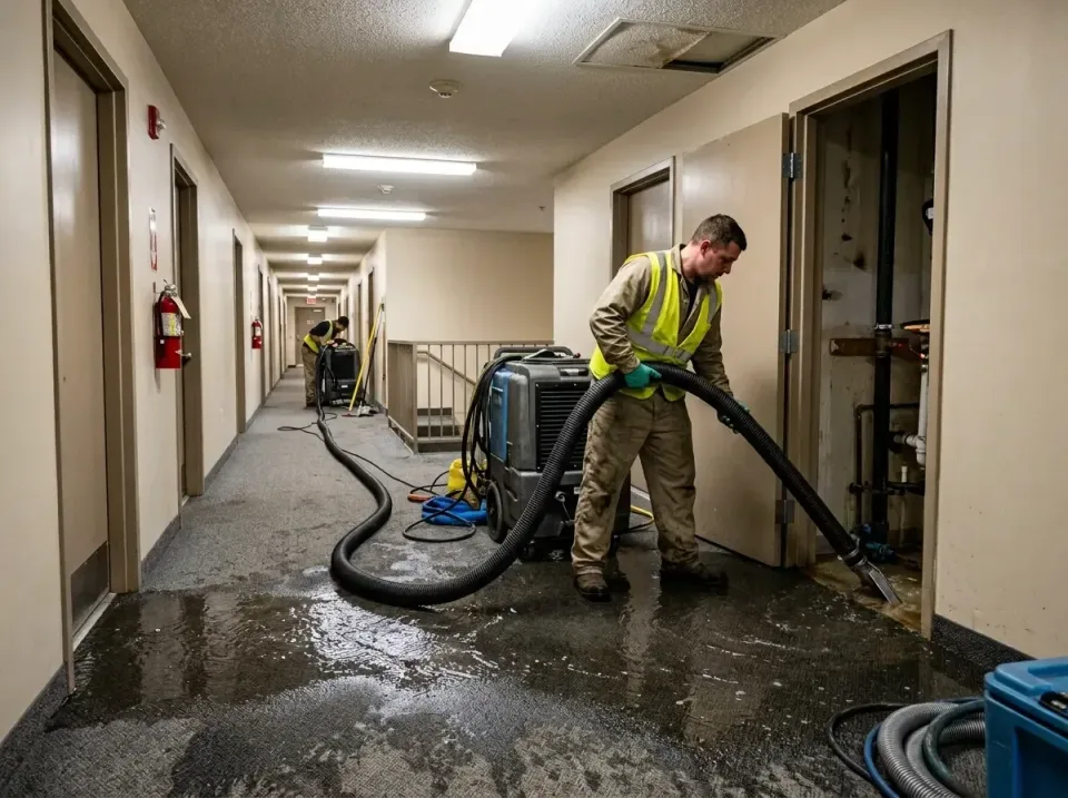 multi-unit-apartment-hallway-f-005 — frequently asked questions, Emergency Burst Pipe Water Extraction & Removal in Brownsvi…